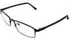 Full Frame Reading Glasses Readers Black Metallic Color Frames