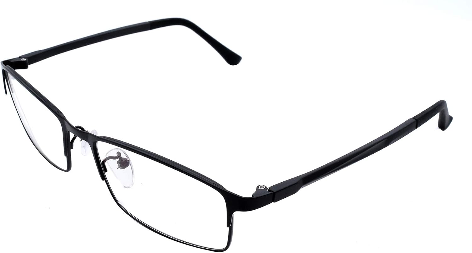 Full Frame Reading Glasses Readers Black Metallic Color Frames