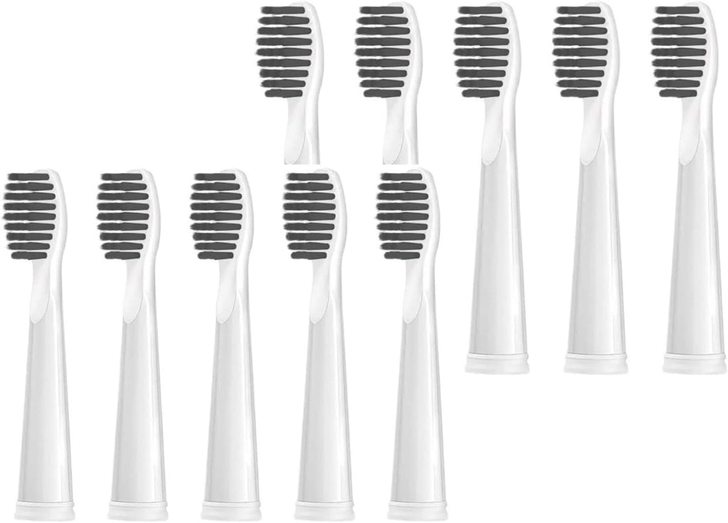 Replacement Brush Heads Compatible for Seago SG-575/507B/508/551/958/908/909/917/610/659/719/910/548/2303 Electric Toothbrush, Soft Bristles(10 White Care(Soft))