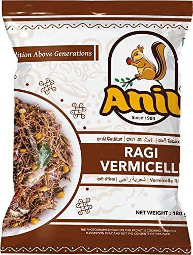 Anil Ragi Vermicelli 180g/6.349 oz (Pack of 5)