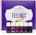 Young Living Feelings Kit - Essential Oil Collection Perfect for Diffusion - Includes Forgiveness, Harmony, Inner Child, Present Time, Release, Valor - 6 x 5 ml