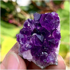 Health & Household Natural Amethyst Geode Quartz Cluster Crystal Specimen Restoration of 70-80g (Size : 70-80g)