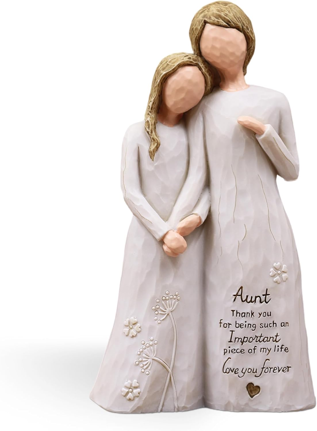Aunt Birthday Gifts, Gifts for Aunts from Niece, Auntie Gift Ideas, Best Aunt Ever Gift, Aunt Niece Embrace Hand-Painted Resin Figurine