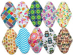 10PCS 14 Inch Overnight Cloth Reusable Washable Menstrual Pads Sanitary Pads