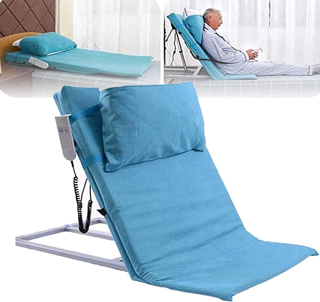 Medical Pillow Lifter,Adjustable Power Lifting Bed Backrest W/Electric Pump System,Sit-Up Back Stand Assist Aid Fits Standard Hospital Bed