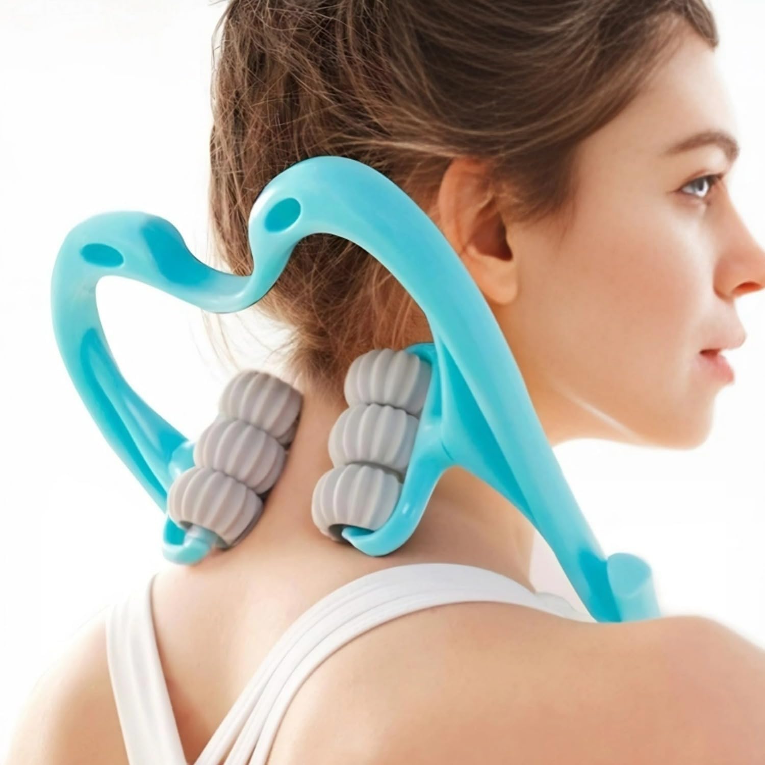 Neck Massager, Neck Massager with 6 Roller Balls for Pain Relief, Shoulders and Legs…