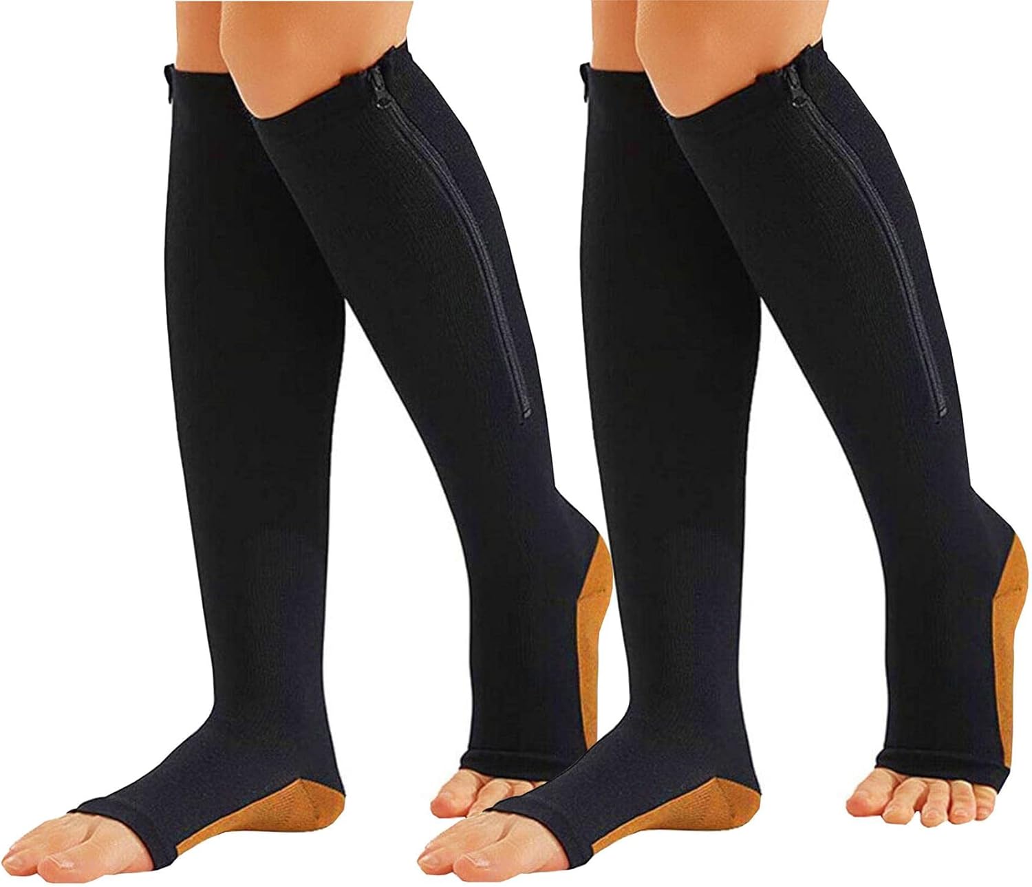 Compression Socks Open Toe Stockings
