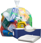 Plasticplace - W55LDC2 55-60 gallon Trash Bags │ 2 Mil │ Clear Heavy Duty Garbage Can Liners │ 38” x 58” 1 Count (Pack of 50)