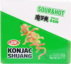 WeiLong Konjac Snack, Spicy Hot Strips, Spicy Snacks Latiao La tiao, Chinese Snacks Moyushuang, Spicy and Sour Flavor, 卫龙辣条，魔芋爽(酸辣), 18g*20 Bags, Pack of 1