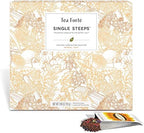 Tea Forte Single Steeps Loose Leaf Tea Sampler Tea Chest, Assorted Variety Tea Box, 28 Single Serve Pouches, Herbal Tea