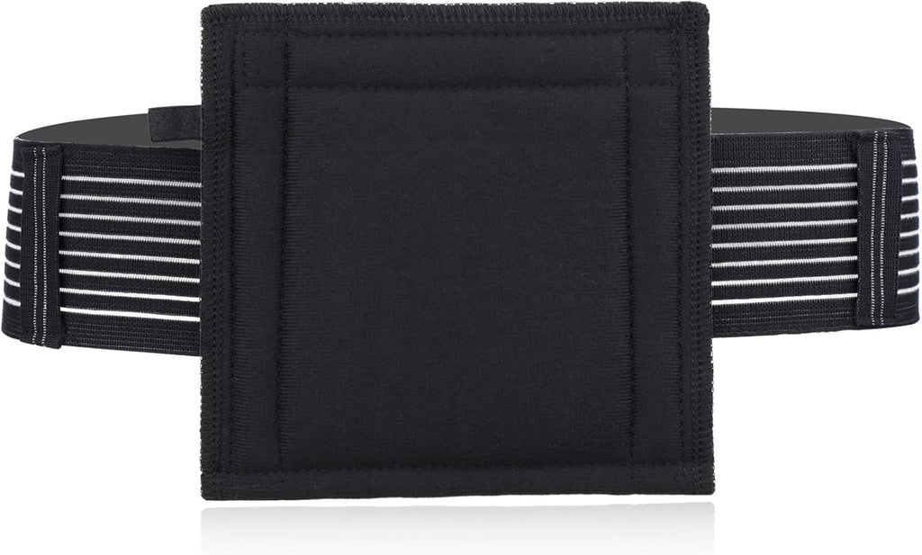 Breathable Feeding Tube Belt Pouch G Tube Holder with Sponge Pad for Gastrostomy J Peg Peritoneal Dialysis PD Catheter Tubing Line Accessories Women Men Black Large