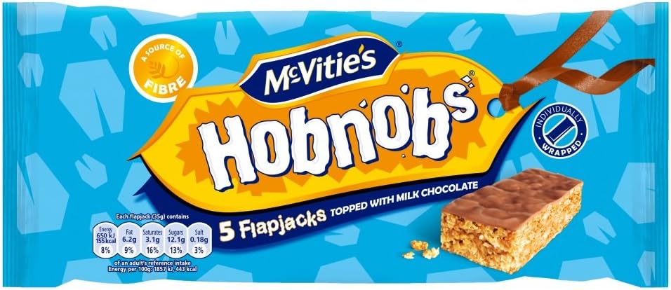 McVities Chocolate Hob Nob Flapjacks 5 Pack 150g