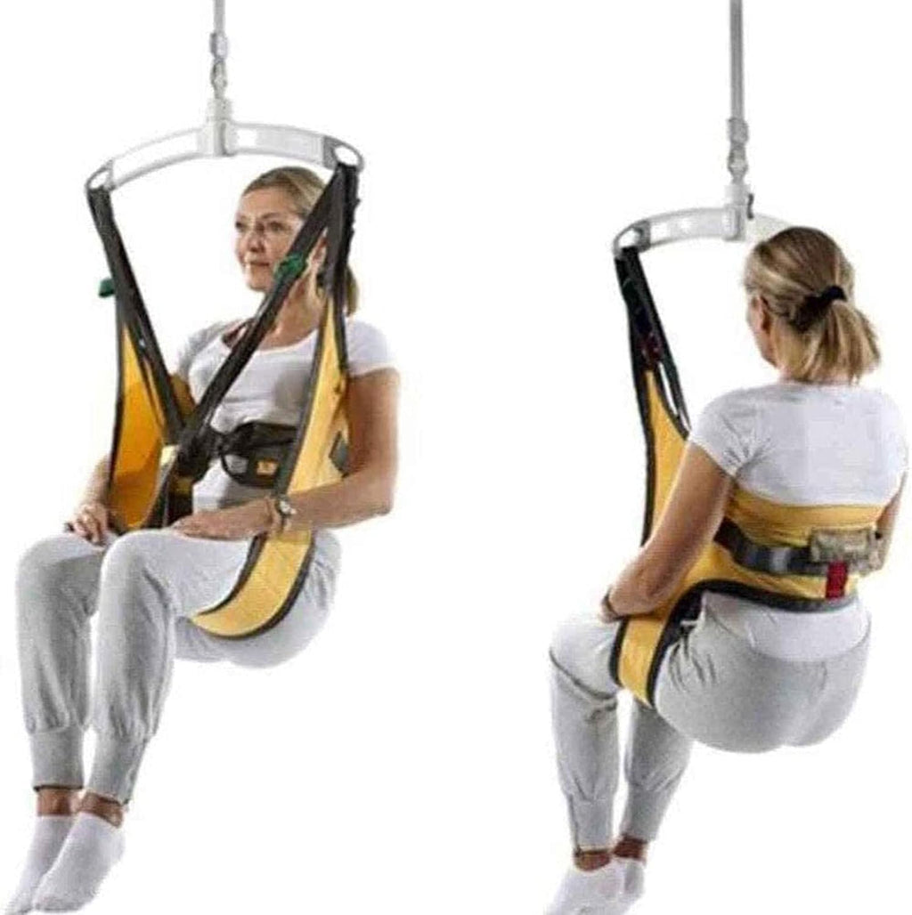 Full Body Patient Hoist Sling Stair Slide Transfer Belt, Medium Toileting Sling Emergency Evacuation Chair Up and Down, for Bariatric Handicap Elderly