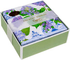 Caspari Hydrangeas and Porcelain Boxed Paper Cocktail Napkins - 40 Per Box