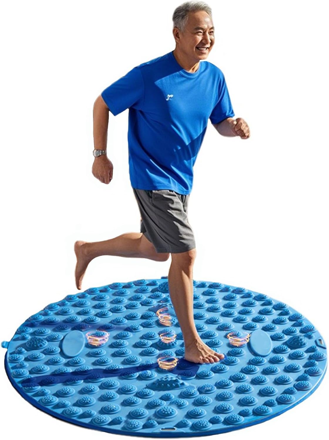 Luzly Foot Acupressure Mat Large 21in Foot Massager Mats Reflexology Feet Massage Pad with Magnetic, Anti Fatigue Office Standing Mats, Relief Feet Pain for Elderly Students and Office Workers