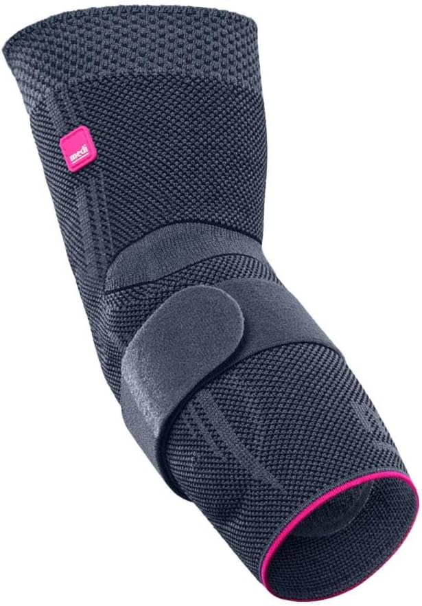 medi Epicomed Elbow Support w/Accu Pressure Silicone Insert Silver IV