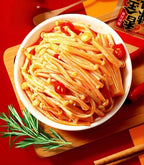 Instant Fresh Spicy Enoki Mushrooms,Pickled Mixed Vegetables,Spicy Instant Dishes,Seasoned Dishes,Convenient Snacks,Mala Latiao,Leisure Foods,Delicious Chinese Snack Gifts (10 packs)