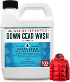 IMPRESA Down Wash Detergent - 32 Fl Oz (20 Loads), Liquid & Unscented - Laundry Detergent Safe for Down Coats & Comforters