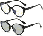 willochra Retro Women Photochromic Progressive Multifocus Transition Reading Glasses Cat Eye Multifocal Readers