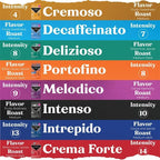 Cellini Caffè Decaffeinato Aluminum Nespresso Pods, 30 Count, Medium Roast Coffee Capsules, 100% Nespresso Original Machine Compatible