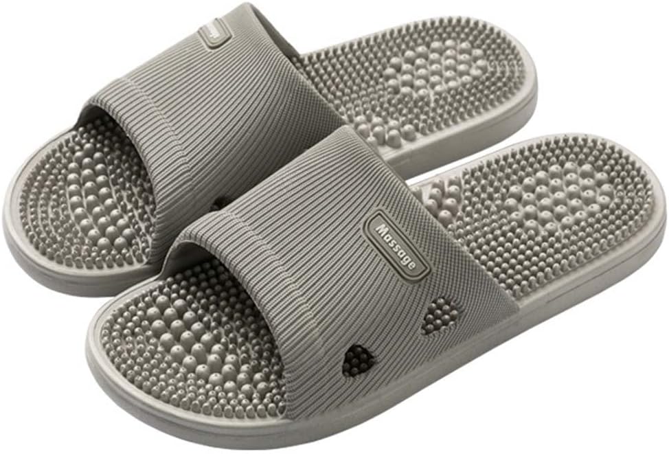 Massage Slippers for Women Men Acupressure Foot Plantar Fasciitis Sliders House Ladies Reflexology Sandals Shower Shoes Non-Slip Quick Drying Pool Beach Indoor Outdoor