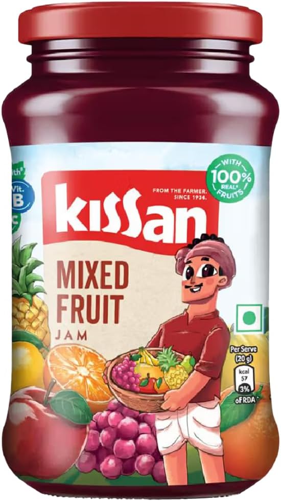 Kissan Mix Fruit Jam, 500g Jar