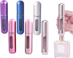 Perfume travel refillable,6Pcs 5ml Mini perfume bottle,Portable perfume bottles refillable for Women Men Small Mister Spray Bottle, for Travel and Outgoing