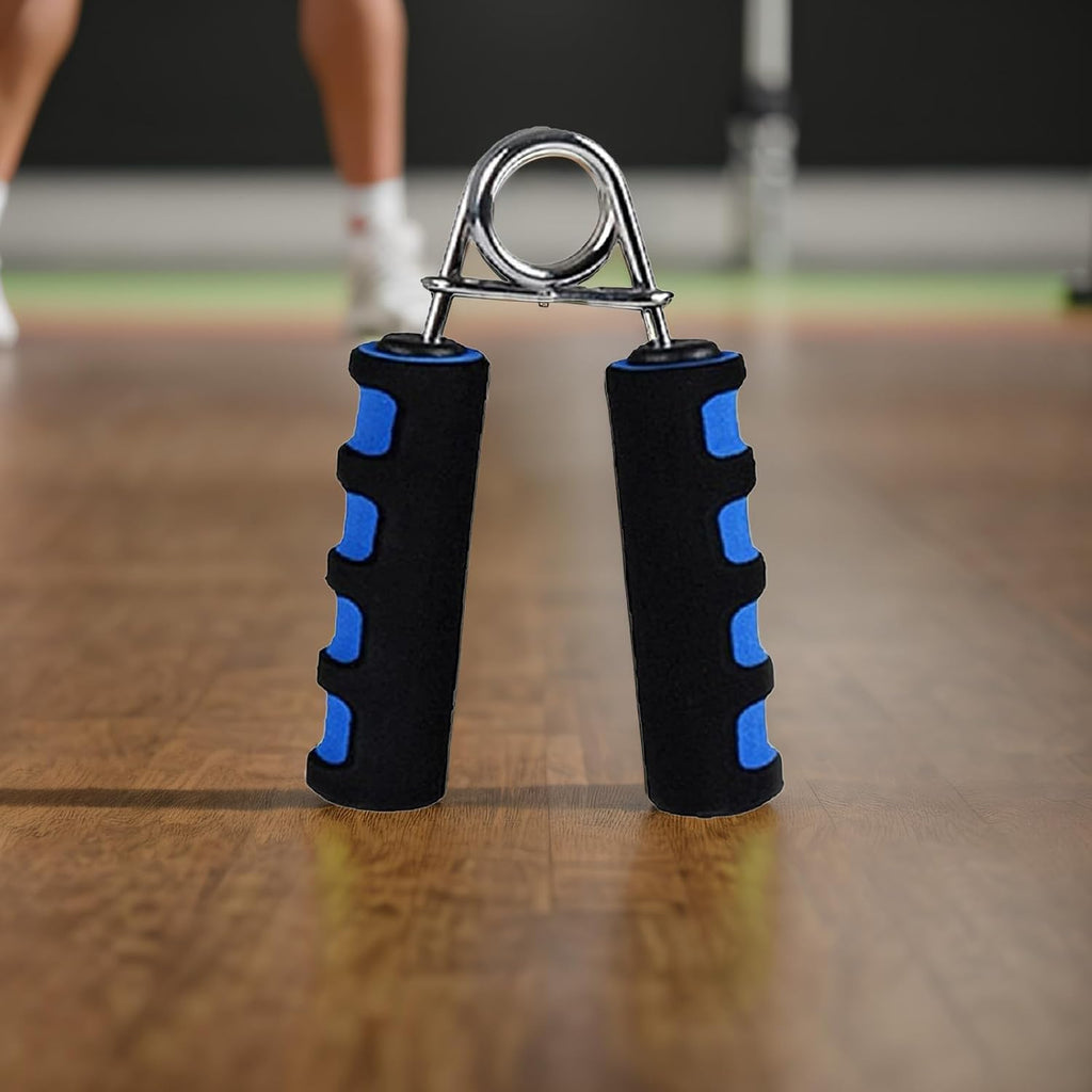Foam Hand Grip Exerciser (Blue) - Stress Relief & Finger Strength Trainer