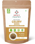 SPICY PANTRY Celery Seeds 4 oz – Whole, Aromatic Spice for Pickling, Salad, Dressings, Soups and Spice Blend – Bold Earthy Flavor, Antioxidant-Rich, Supports Digestion