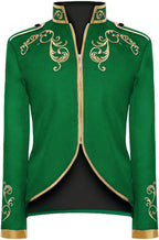 AwwwCos Men's Medieval Court Stylish Prince Jacket Gold Embroidered Suit Blazer Coat Uniform Halloween Party Cosplay