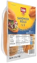 Schar Gluten Free Sub Sandwich Rolls, 5.3 Ounce (Pack of 6)
