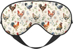 Cute Chicken Sleep Mask Breathable Soft Eye Mask for Sleep for Women Men Lightweight Eye Cover for Travel, Night Work, Nap, Office