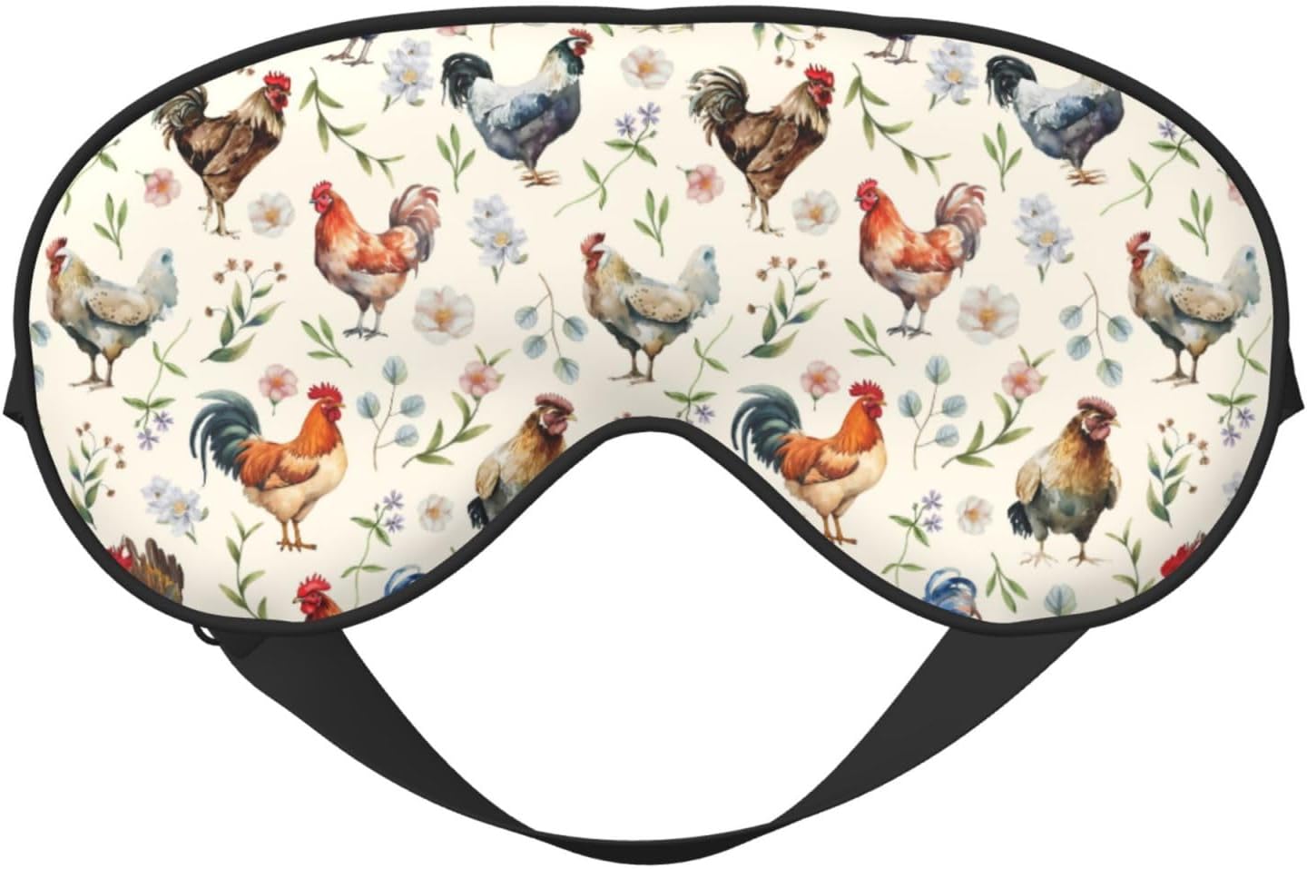 Cute Chicken Sleep Mask Breathable Soft Eye Mask for Sleep for Women Men Lightweight Eye Cover for Travel, Night Work, Nap, Office