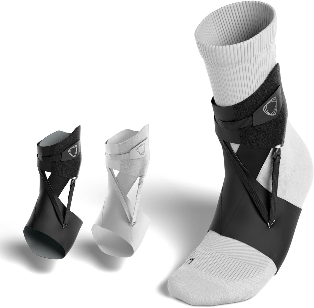 BetterGuards Lite Ankle Brace – Lightweight Sports Ankle Support for Men & Women | Stabilizer for Comfort & Mobility | Breathable, Non-Compression Fit for Sports, Training & Recovery (Black, Small, Left)