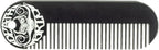 Mustache & Beard Comb Or Fine Tooth Moustache Pocket Metal Powder Coated Black Keychain Comb For Men - 3.25 x 1 Inches by Death Grip