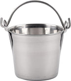 Lindy's 1-Quart Stainless Steel Bucket, Durable Seamless Bucket for Many Home Tasks, Carry Water or Milk, Fill with Food, Use as a Flower Pot, Cleaning Bucket, Table Centerpiece and Much More