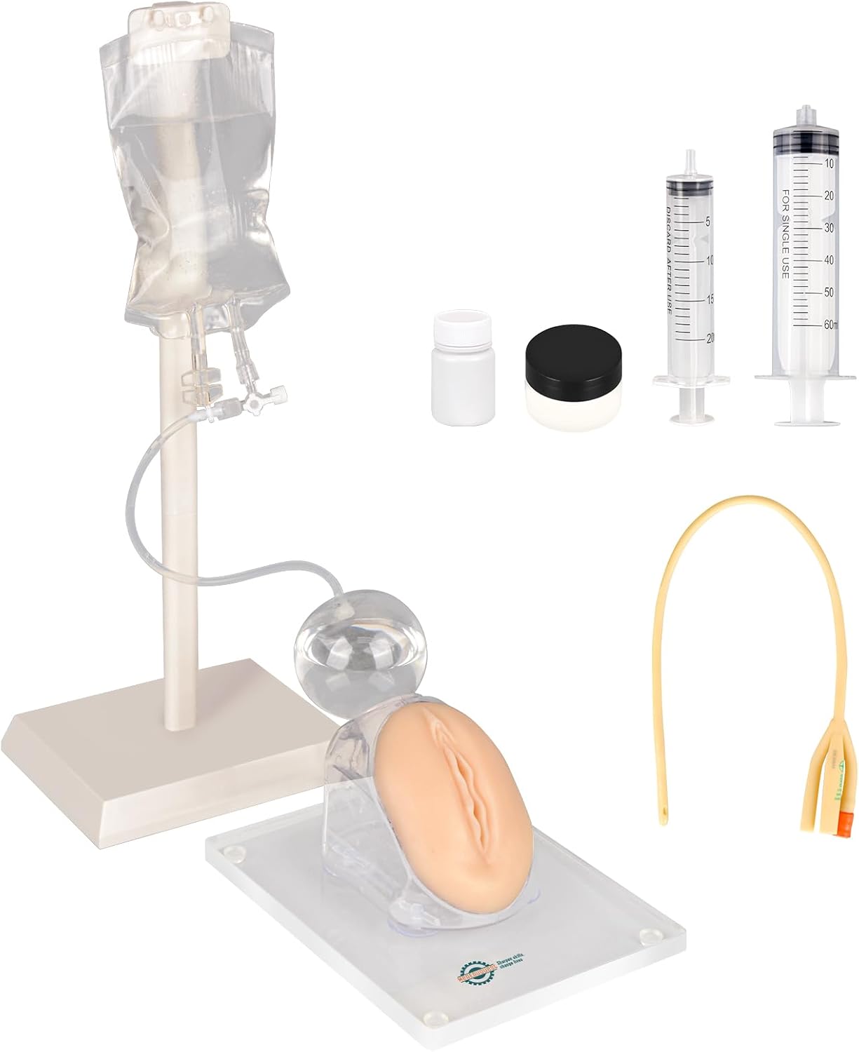 Female Urinary Catheterization Trainer, Urethral Catheterization Insertion Simulator, Urinary Catheter Anatomy Model for Nursing Skills Practice