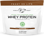 Muscle Feast Grass-Fed Whey Protein Concentrate Powder, All Natural, Hormone Free Pasture Raised Whey Protein Powder for Women & Men, Clean, Non-GMO & Gluten Free Whey Concentrate - Chocolate, 5lb