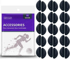 Air Chamber Anti-Slip Nose Pads for Glasses - Soft Silicone Airbag Adhesive Cushions, 30pcs Eyeglasses Nose Pad, Lightweight Eyewear Accessories, Full-Frame Compatible, Comfort Fit Design (Black)