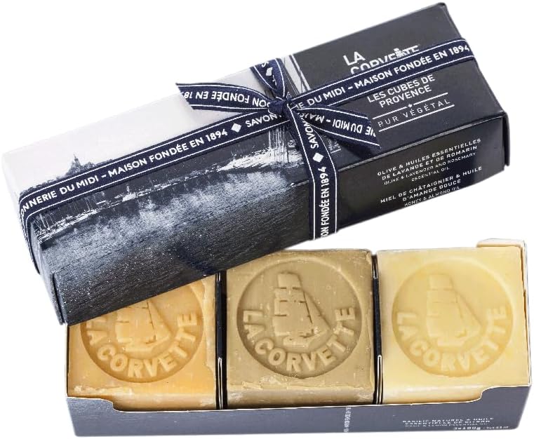 La Corvette, gift box set - 3x100g Provence soaps