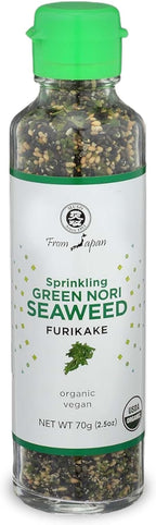 Muso From Japan - Green Nori Seaweed Furikake, Vegan-Friendly, No Additives, USDA Organic Seasoning for Rice, Sushi, Salads - 2.5 oz Pack of 1
