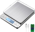 Upgraded Large Range Small Kitchen Scale, USB Charging Mini Food Electronic Scale, High Accuracy Cooking Scale, Pocket Scale with LCD Display, 1kg/0.01