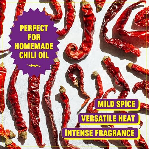 FLYBYJING Erjingtiao Chili, Dried Spicy Chili Pepper Sourced from Sichuan, Fruity and Intensely Fragrant, Balanced with Mild Spice, Perfect for Homemade Oils, Marinades and Sauces (50g)