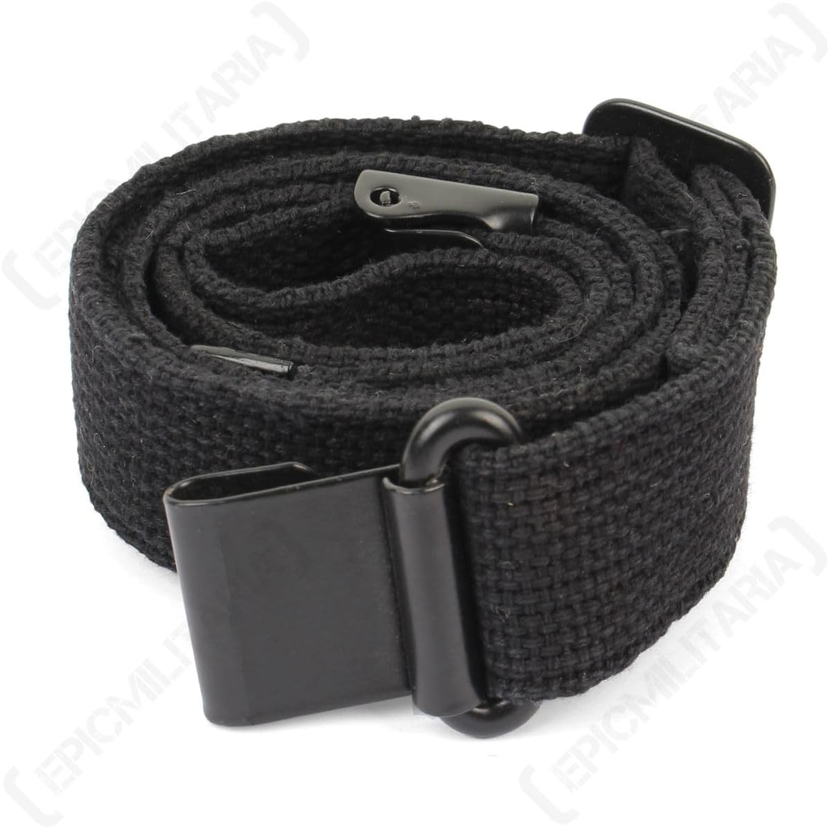 M1 Garand Cotton Sling (Black) US WWII M1 Garand Canvas Rifle Web Sling with Correct WW2 Hardware