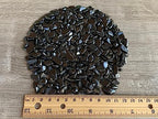 Shungite Chips – Natural Mini Shungite Stones, Crushed Undrilled Shungite, Semi-Tumbled Genuine Shungite (1/8 lb)