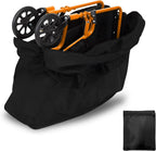 Rollator Travel Bag 600D Waterproof Wheelchair Carry & Travel Bag for Rollator Walkers & Transport Chairs Folding Walker Accessories Portable Walker Bags 35" L x 9.5" W x 26" H Black