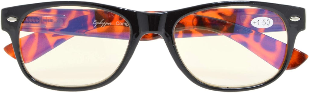 Blue Light Filter UV Protection Classic Eyeglasses Computer Reading Glasses