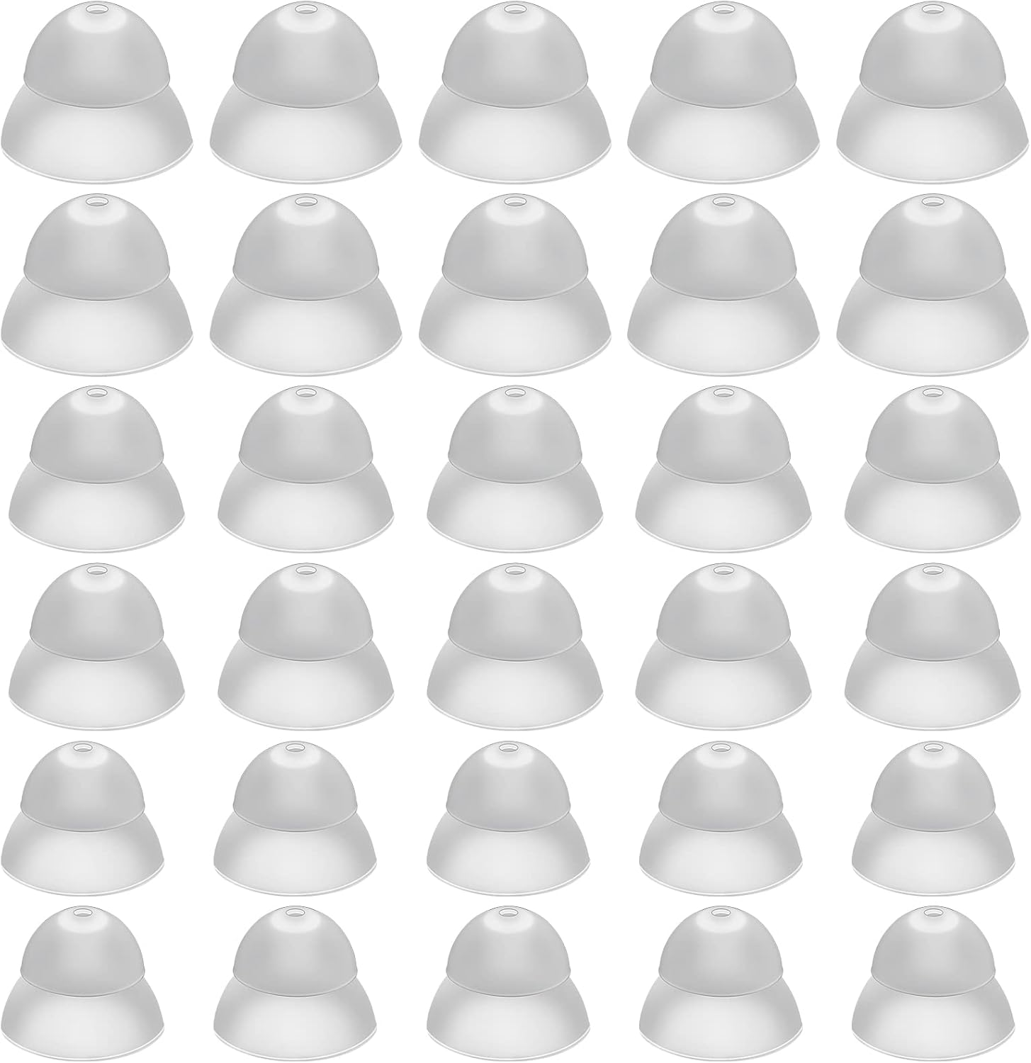 30 Pcs Dome Hearing Aid Silicone Hearing Aid Domes Hearing Aid Power Medium Power Small Close Ear Tips Hearing Direct Large Power for Hearing Resound Accessories(White)