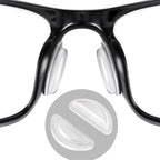20 Pairs (Clear) SURMAP Eyeglass Nose Pads, Comfort Soft Silicone Glasses Nose Pad, Anti-Slip Heighten Air Chamber Glasses Grips for Eyeglasses and Sunglasses, Adhesive with Sticky Backing