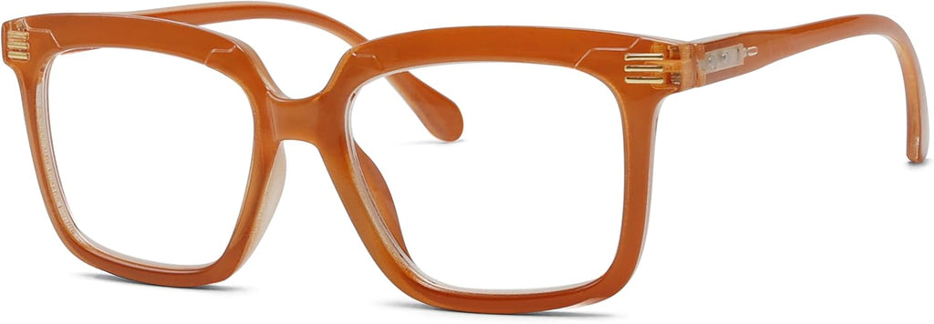 Eyekepper Square Reading Glasses for Women Large Frame Readers